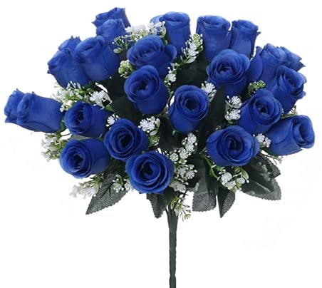 Bouquet De Roses Bleues Artificielles | Floranet