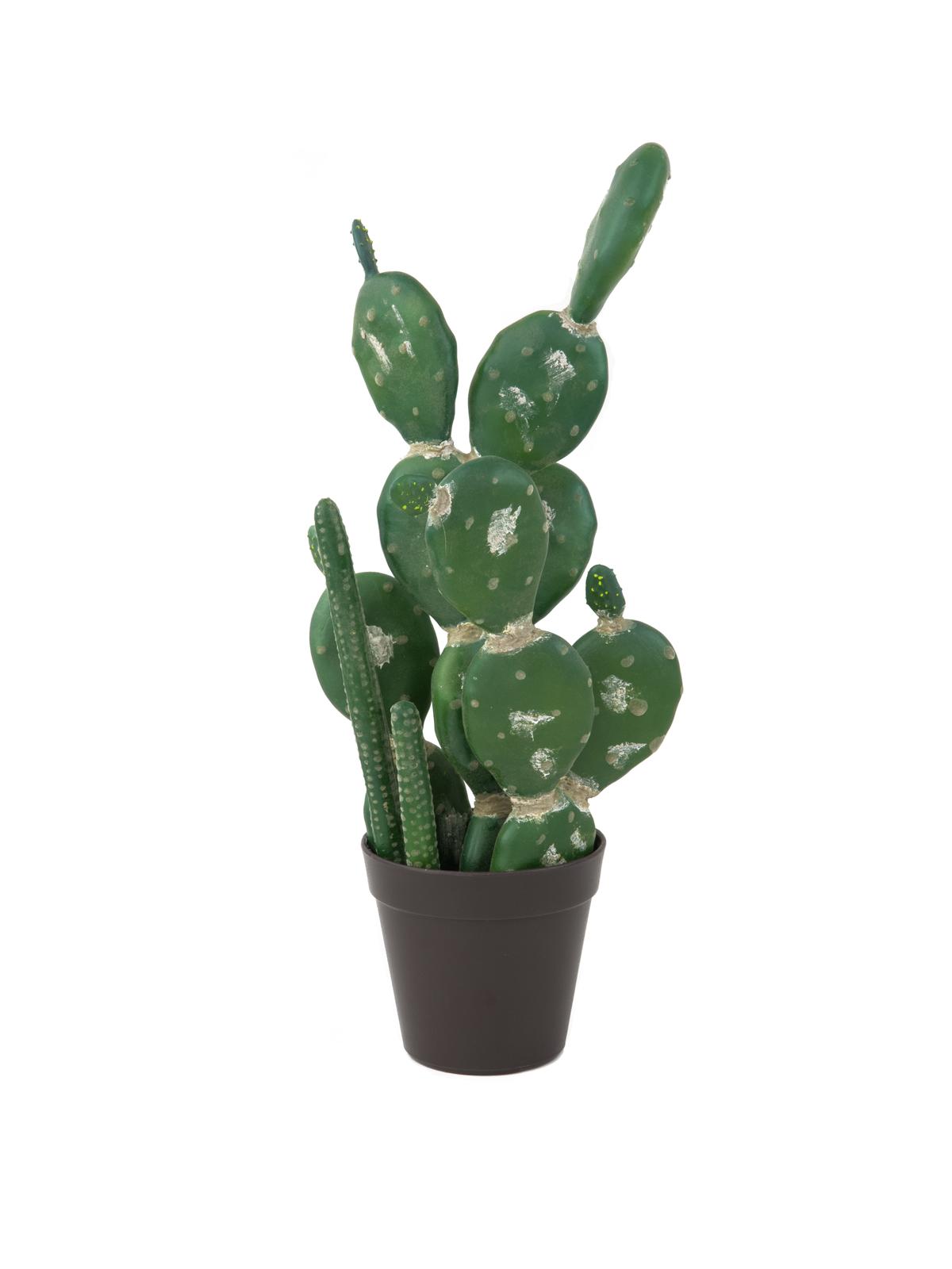 Cactus Artificiel Opuntia Pas Cher, En Pot, 54cm | Floranet.org