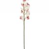 Branche d'Orchidée Cymbidium Artificielle, Blanche, 90cm