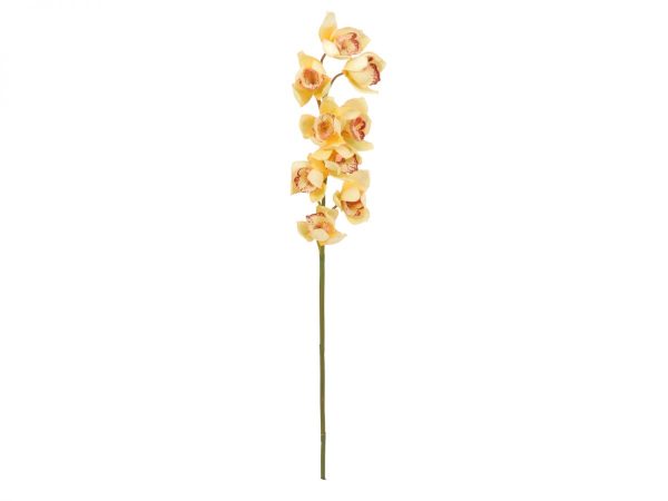 branche orchidee artificielle jaune