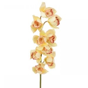 branche orchidee artificielle jaune