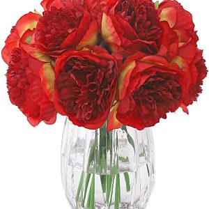 bouquet-pivoine-artificielle-rouge