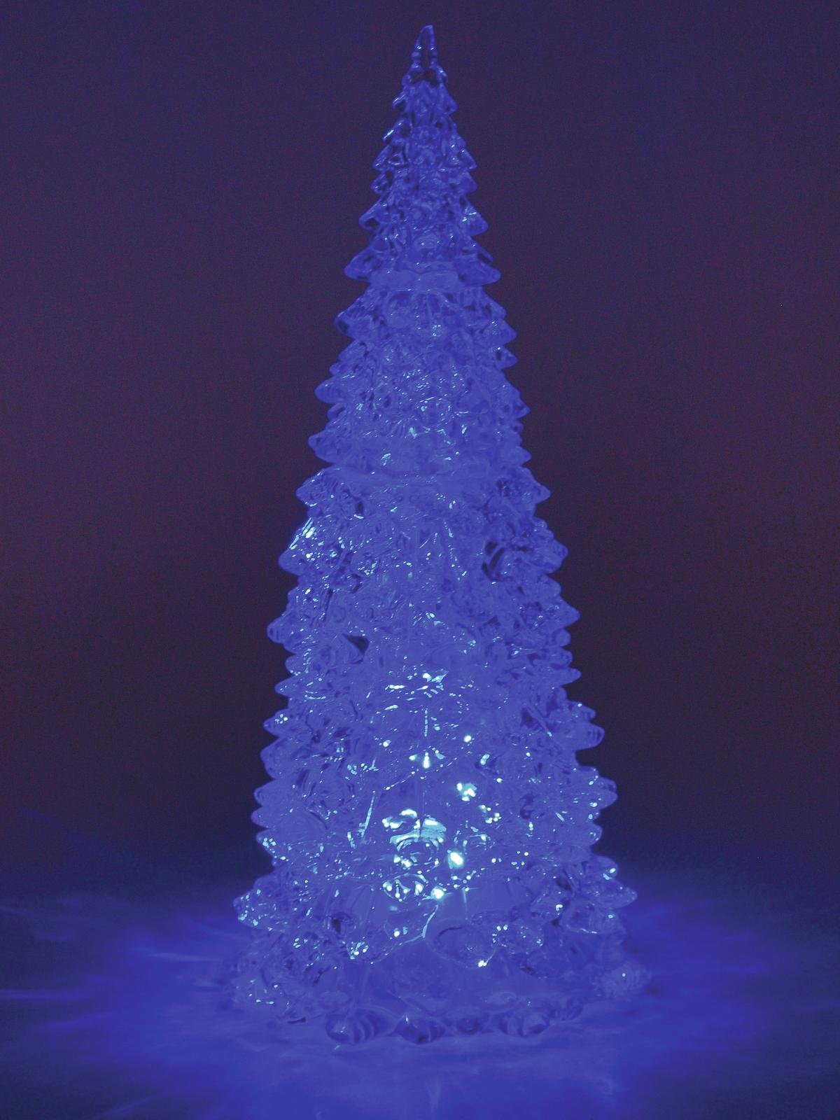 Sapin De Noel Artificiel Lumineux H28cm, Blanc
