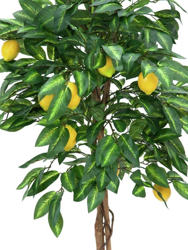 Citronnier Artificiel Tronc Naturel Avec Fruits-180cm – Image 2